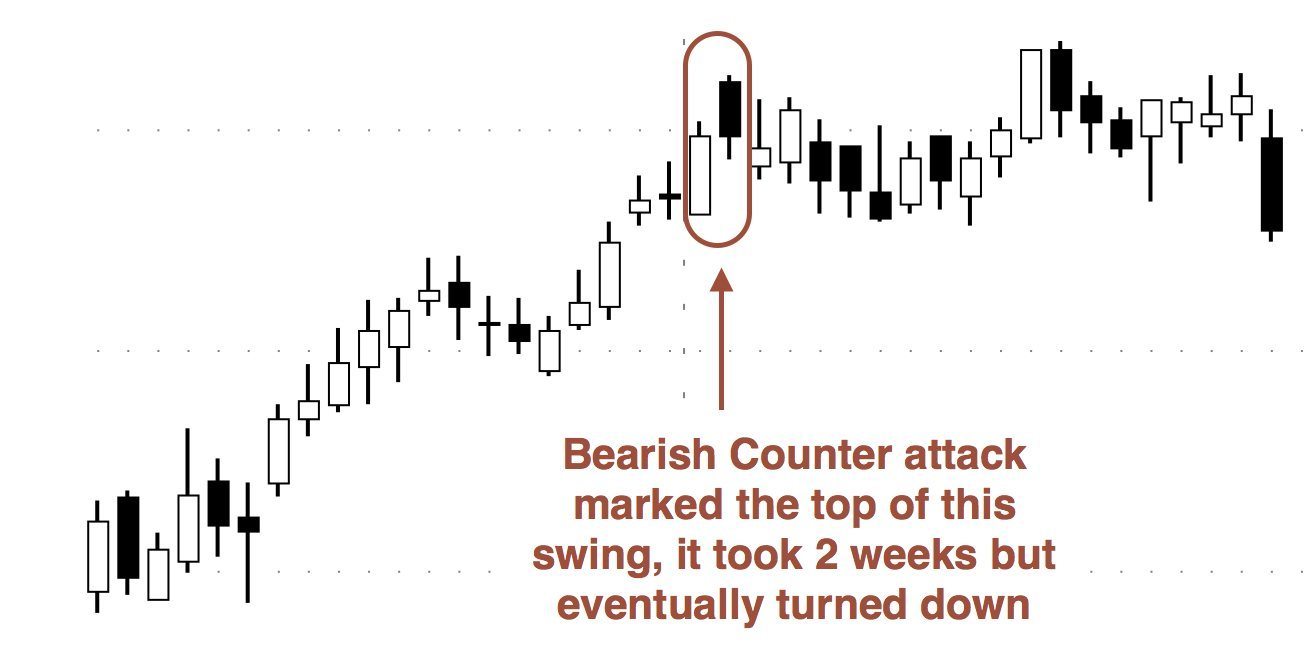 Identifying Bearish Counterattack