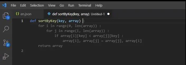 Copilot Implementing sortByKey 